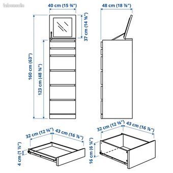 Prodám komodu IKEA MALM - 6