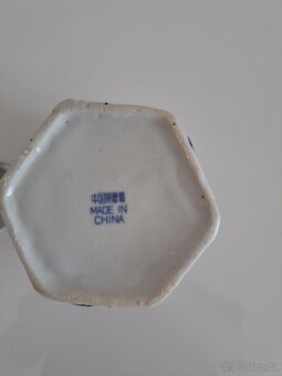 Porcelánová dóza - čínský motiv - 6