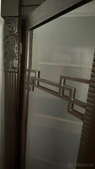 Art deco starožitná skříň masiv dřevo - 6
