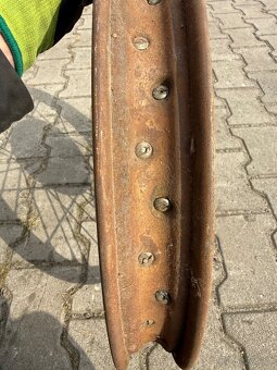 Jawa 350 SV - přední kolo s brzdovým štítem - 6