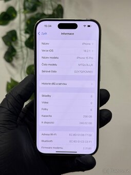 iPhone 15 Pro 256GB (eSim) - 100% baterie - 6