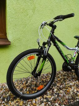 Značkové dětské kolo ROCK MACHINE 24" (stříbrná/zelená) - 6