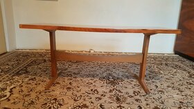 Stůl konferenční dřevěný lakovaný RETRO BRUSEL - 6