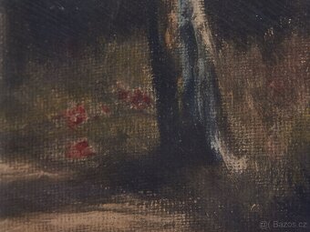 Obraz „Mittag in der Heide“ – krajina s břízami od H. Schmid - 6