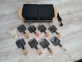 Elektrický gril raclette, designový, luxusní 1200W 4V1 - 6
