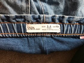 Zimní podšité džíny ZARA baby - 6