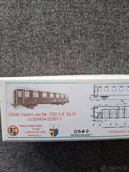 Osobní vůz 25046 Be ČSD 2.třídy HO - 6