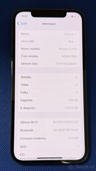 iPhone 12 Pro 128GB Graphite, Top stav, jako nový - 6