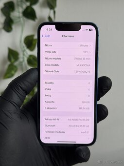 iPhone 13 mini 128GB modrý - DPH - 6