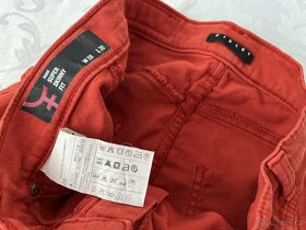 Sisley - dáms. cihlové skinny džíny – vel. 28; S? - 6