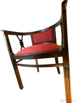 Starožitné křeslo první republika – Art Deco - 6