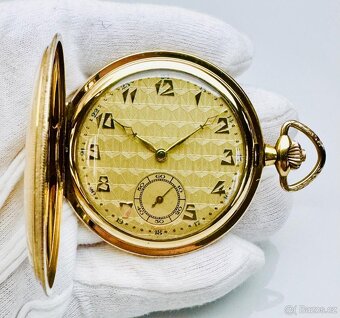 PÁNSKÉ ART DECO KAPESNÍ HODINKY S ETUI A ŘETÍZKEM - 6