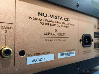 Musical Fidelity Nu-Vista CD DAC CD přehrávač a DA převodník - 6