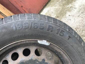 Prodám sadu kol Octavia 2 195/65 15, zimní Polaris 3 - 6