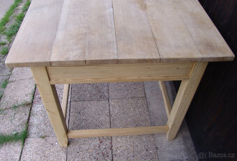 Starožitný stůl s dubovou deskou - 6