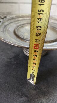 Stará zdobená mosazná mísa - 6