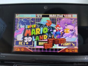 PRODÁNO Nintendo 3DS Cosmos Black+homebrew hack a 64GB karta - 6