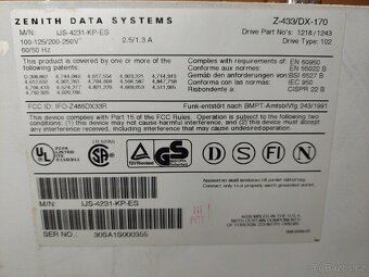 Starý retro PC zenith data systems Z-433/DX - 6