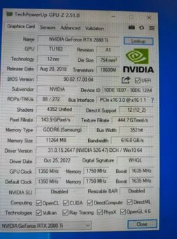 nVidia ASUS RTX 2080Ti 11GB - 6