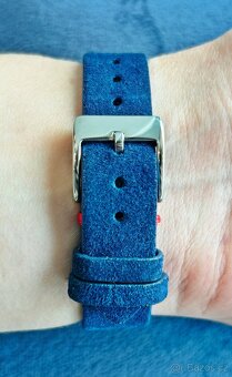 Československé mechanické vintage retro hodinky PRIM Modré - 6