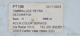 596 - dekorativní italské barvy OMBRALUCE PETRA efekt kamene - 6