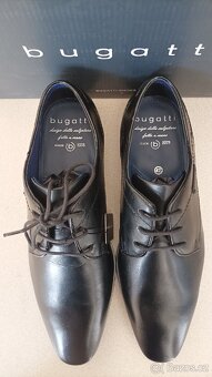 Pánské společenské kožené polobotky Bugatti - nové - 6