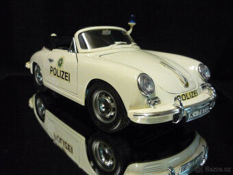 Porsche 356 B Cabrio Polizei Bburago 1/18 - 6