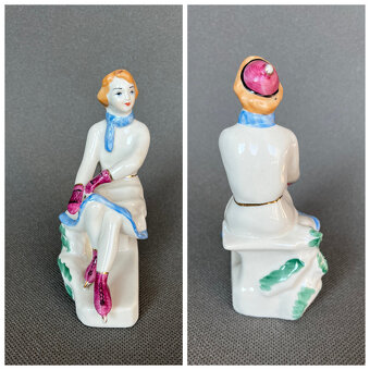 Sběratelská soška Krasobruslařka 15 cm, Polonne USSR - 6