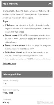 Grafický tablet Huion Kamvas 12 – 3 000 Kč - 6