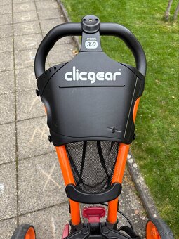 Golfový vozík Clicgear 3.0 + bag Clicgear B3 oranžovo-černy - 6