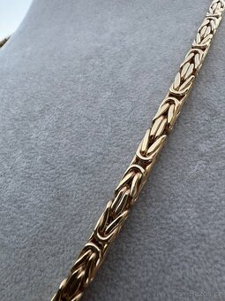 Zlaty řetěz KRÁLOVSKÁ VAZBA 36.4g 65cm 6mm - NOVY ŘETĚZ - 6