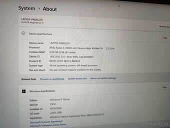 Zanovni Honor MagicBook 14 Ryzen 5 8/256GB - 6