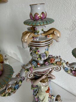 Porcelanový svícen Meissen Míšeň - 6