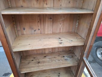 Starožitná dřevěná vitrína - skleník - 6