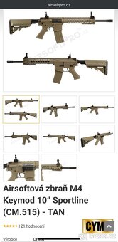 Airsoftová zbraň M4 - 6