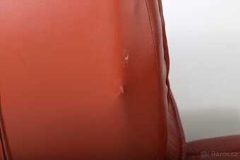 858 Křeslo polohovací, kožené s podnožkou - 6