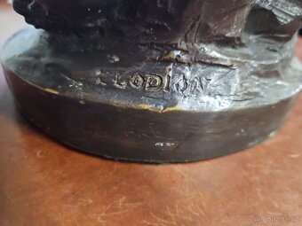 Velká masivní bronzová socha – signováno CLODION - 6