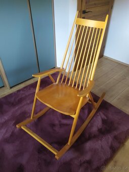 Dřevěné houpací křeslo z 60.let minulého století - 6