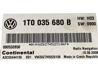 Original navigace RNS510 1T0035680B VW Tiguan 5N r.v. 2009 - 6
