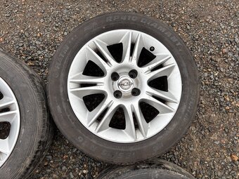 Alu orig letni sada Opel 4x100 6,5J ET40 195/55 R16 - 6