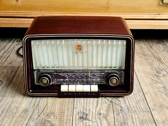 Staré rádio Philips B3X72U/69, 1957-58, Holandsko - 6