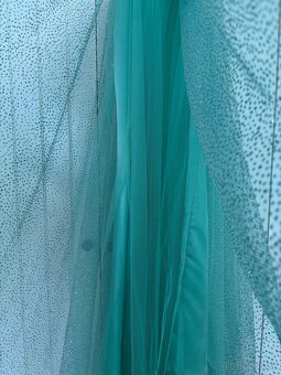 Tyrkysové šaty na maturitní ples / závěrečnou taneční lekci - 6