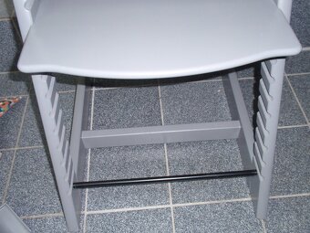 TOP MASIVNÍ DŘEVĚNÁ ROSTOUCÍ ŽIDLE STOKKE TRIPP TRAPP ŠEDÁ - 6