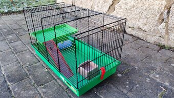 Větší klec pro hlodavce 28x50x32cm včetně příslušenství - 6