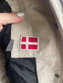 Krásná péřová bunda s pravou kožešinou,vel.M - 6