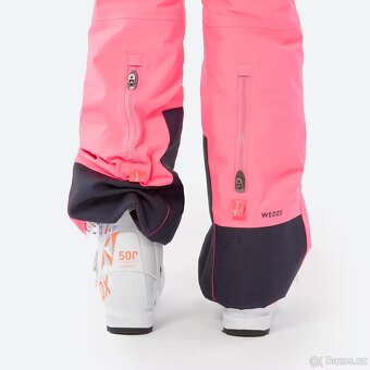 Dívčí lyžařské kalhoty zářivě růžové vel. 12-14 let - 6
