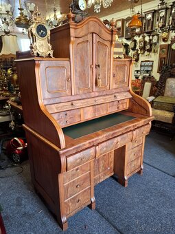 Starožitný kořenicový psací stůl - 6