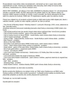 nové i použité PC hry v top stavu + AKCE hry ZDARMA - 6
