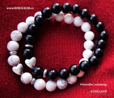 Minerální náramek náramky z minerálů na Valentýna a učitelky - 6