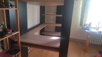 Patrová postel s policemi a psacím stolem Duplex - 6